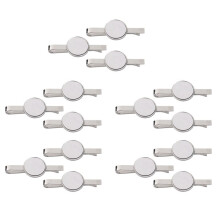 15X Sublimation Tie Clip Blanks for Men Metal Tie Bars Heat Transfer DIY Tie Pins Pinch Clip
