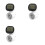 3X Power Meter Digital Wattmeter Electric Meter,Voltmeter  Cost Meter Socket 45Rotatin EU Plug 1