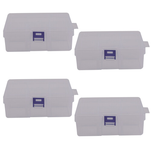 4X 6 Removable Plastic Storage Box Jewelry/Earring/Tools Container Organizer