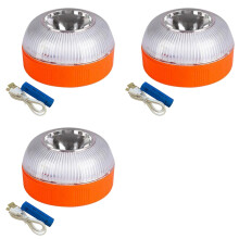 3X V16 Car Emergency Light USB Rechargable Emergency Beacon Light LED Road Flashing Warning Light