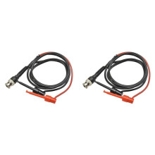 2X P1007 BNC-Stecker Q9 auf Doppelhakenklemme Oszilloskop-Prüfspitzenkabel mit Zwei -Prüfspitzen 500 V 5 A Prüfhaken