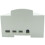 for Raspberry Pi 4 Model B ABS Case White Case Protective Case Enclosure for Raspberry Pi 4B 6