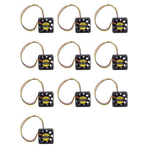 10st 40Mm X 40Mm X 10Mm 3Pin 12V  Borstelloze PC Computer Koelventilator