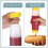 9X 16Oz Inverted Plastic Squeeze Bottles, Refillable Tip Large Valve Dispenser Condiment Squeeze Bottle 2