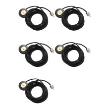 5X Tc-M55 2.16 Inch Nmo Magnetic Mount Base (Indoor) with 5M(16.4Ft) Rg58 Coaxial Cable Pl-259 Plug
