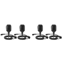 RETEVIS HK006 IP54 Waterproof Microphone Walkie Talkie Tangent Mic Shoulder Speaker PTT for UV-5R UV82 (4 PCS)