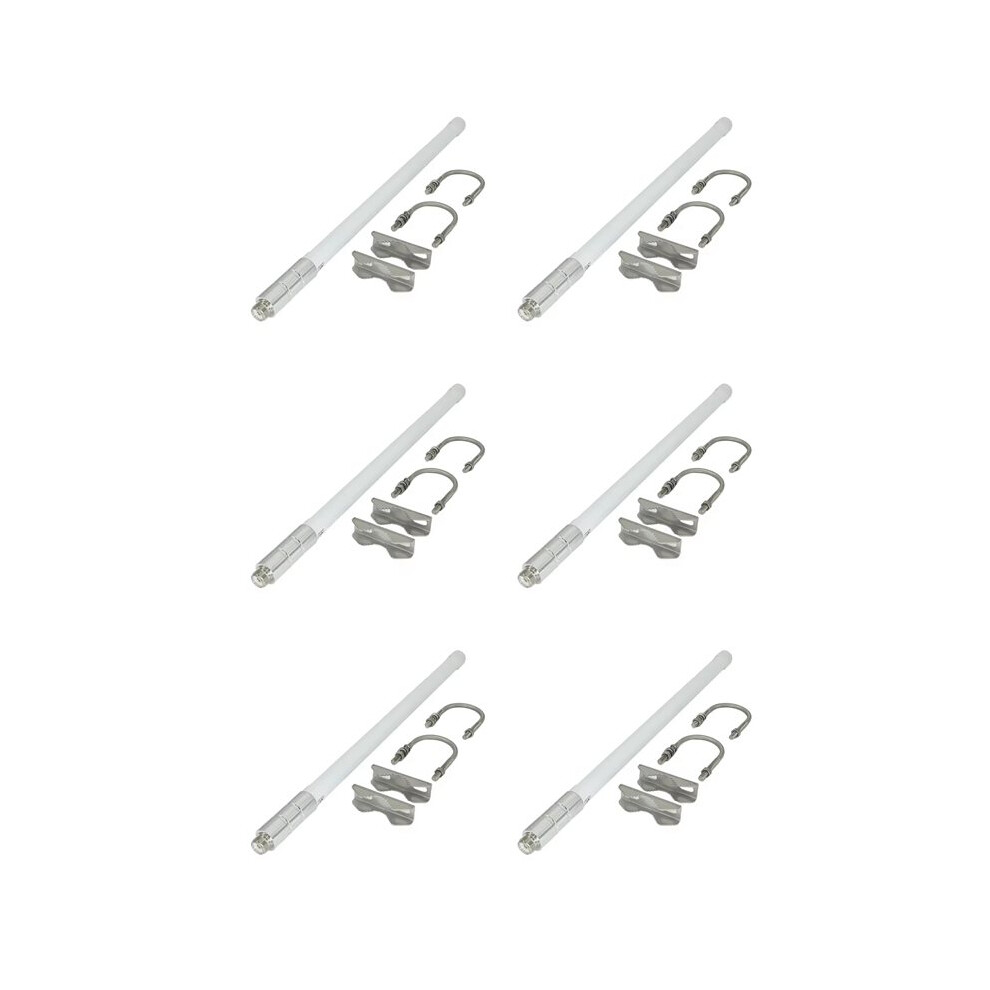 6X Vhf Uhf Fiberglass Antenna 144/430Mhz So239 Mobile Radio Base Antenna Omnidirectional Antenna 6032451641673