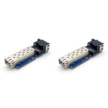 2X 100/1000M  Fiber Media Converter Slot SFP Transceiver Module Gigabit PCBA Fiber Optical Ethernet
