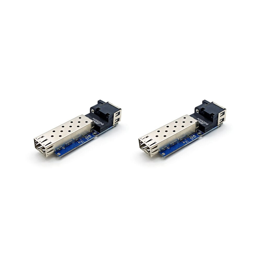 2X 100/1000M Fiber Media Converter Slot Sfp Transceiver Module Gigabit Pcba Fiber Optical Ethernet 4713663101965