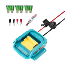 Adaptateur de Batterie Power Wheel pour Batterie pour  18 V avec Fusible et Convertisseur de Puissance pour Voitures RC, Jouets et Robots à