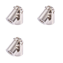 3X RC Model Ship Rotatable  Universal Joint Joint Connection 4mm to 3mm