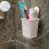Suction Cup Toothbrush Rack Suction Wall Type Suit Bathroom Toothpaste Toothbrush Rack Rack Shelf Without Punching 3