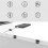 100 Pc Outdoor Light Clips for String Lights Self Adhesive  Cable Hooks Wire Clips Hooks Cord Organizer Holder White 10