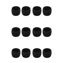 12Pcs Bicycle Handlebar Tape Fixing Loops Road Bike Handle Grip Wrap Holding Rings Cycling Bartape Strap Belt Black