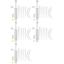 5X Piercing Taper Grabber Tool for Changing Jewelry -Flat Back Earrings Applicator Tool,Body Piercing Kit
