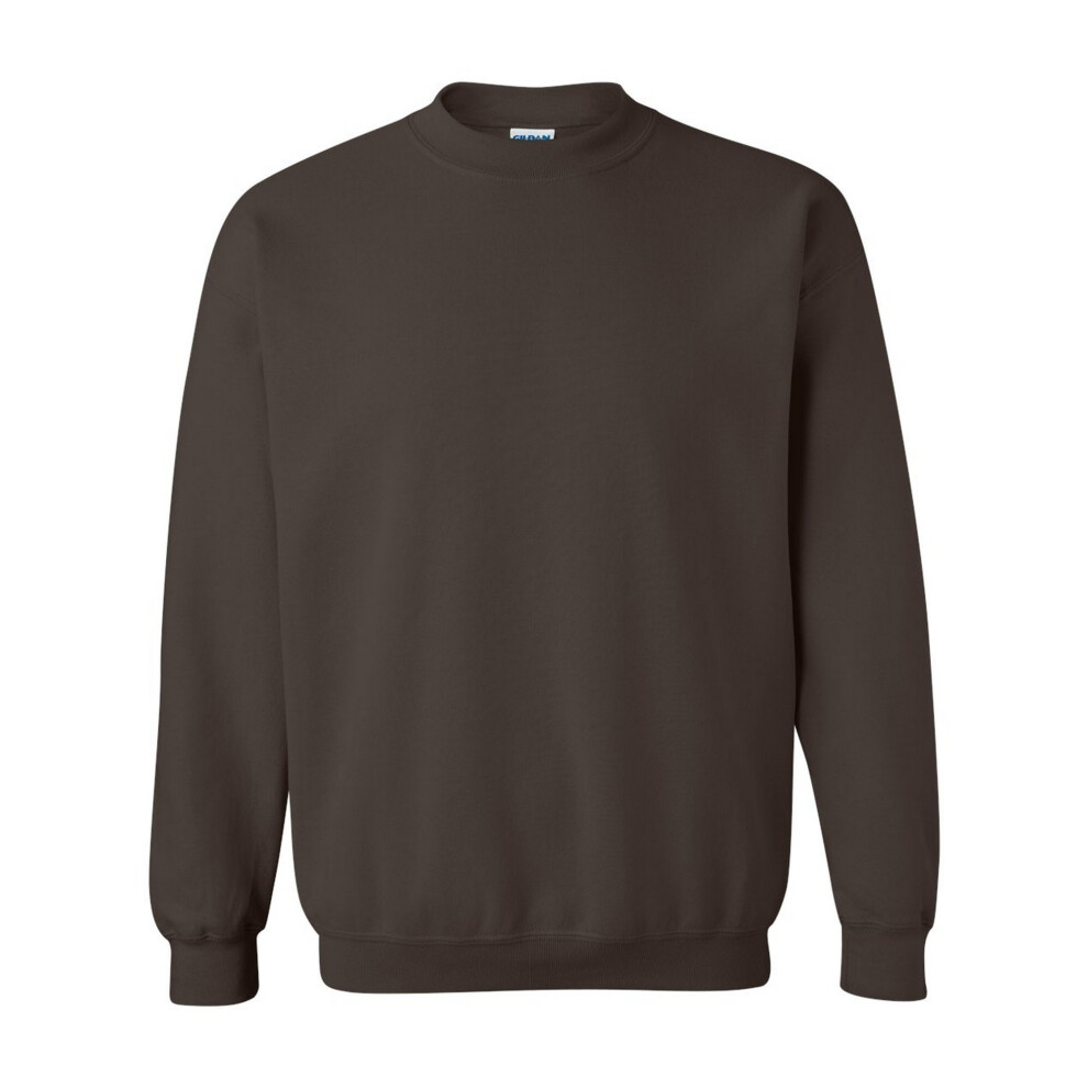 Gildan (S, Dark Chocolate) Heavy Blend Unisex Adult Crewneck Sweatshirt Multicoloured