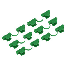 50Pcs Greenhouse Pipe Clamp 2 Head PE