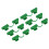 50Pcs Greenhouse Pipe Clamp 2 Head PE 1