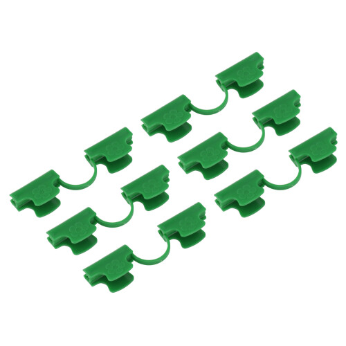 50Pcs Greenhouse Pipe Clamp 2 Head PE