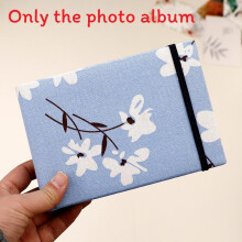 (SkyBlueFloral)Album photo 15x106 cm avec reliure ficelle pour souvenirs et cadeau utilisation déco
