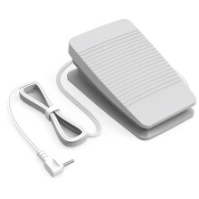 Multifunktionales Nähmaschinenpedal für FC-322, Netzkabel mit Einlochstecker, 220 V, Weiß, EU-Stecker