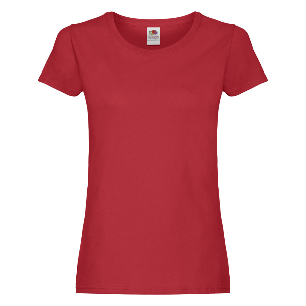 Fruit Of The Loom (Xxl, ) Womens/Ladies T-Shirt Red