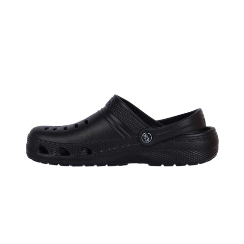 (13 UK, Black) Hot Tuna Mens Flat Clogs 2