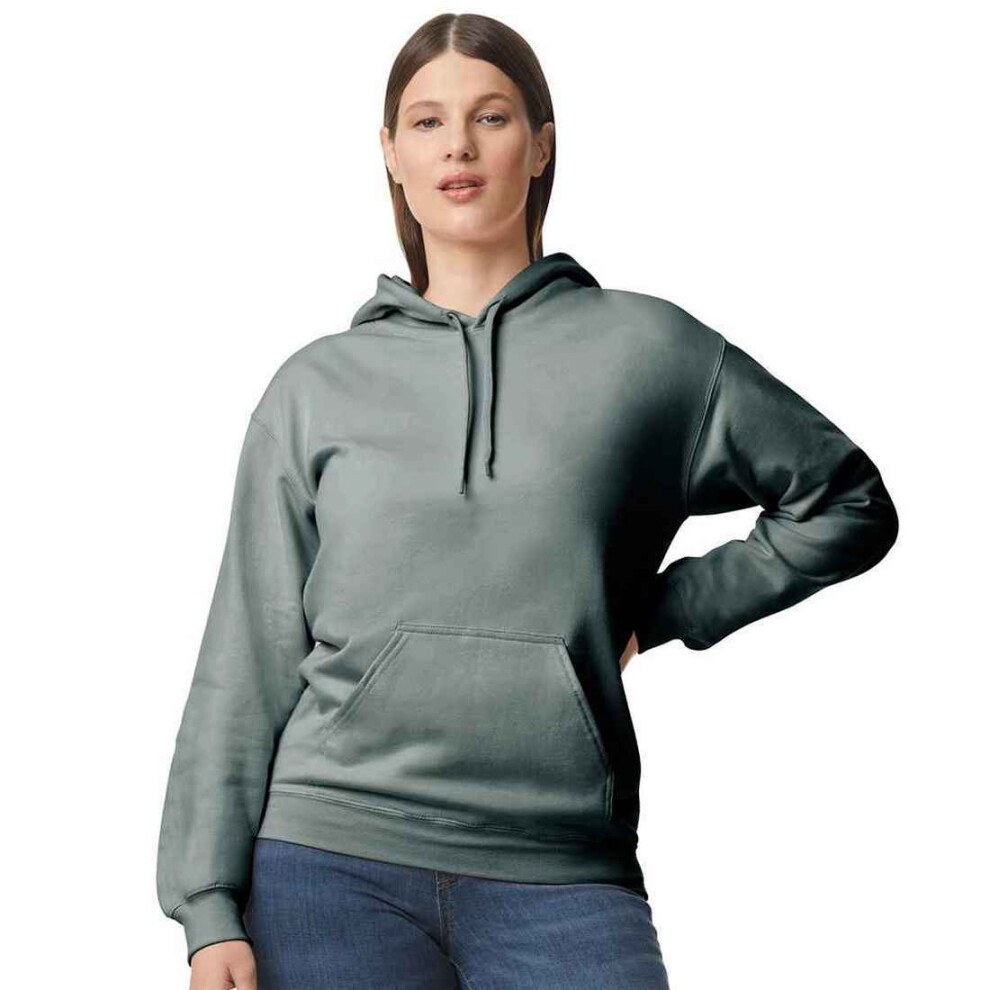 Gildan (4Xl, Dark Heather) Unisex Adult Midweight Fleece Hoodie Multicoloured