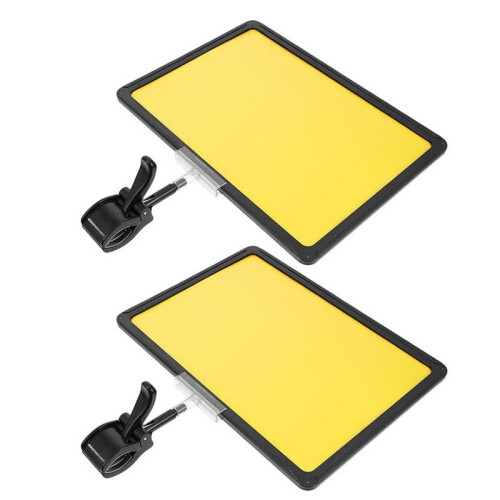 2Pcs A4 Adjustable 360 Degree Double Sided Display Rack ABS Material Price Label Stand