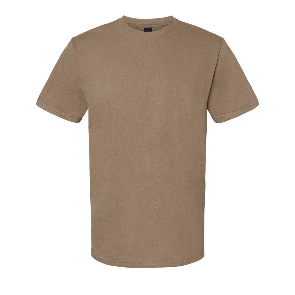Gildan (S, Savana) Unisex Adult Softstyle Midweight T-Shirt Brown