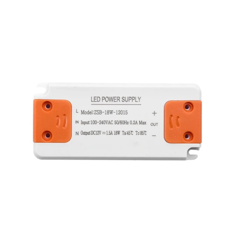 Dc12v Ultra Thin Lighting Transformer Ac185-260V Wide Voltage Input Led Power Supply 18W 1.5A 6031925014142