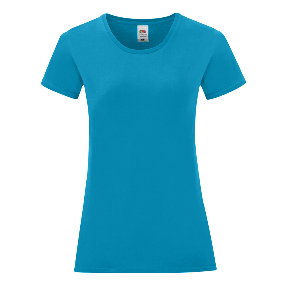 Fruit Of The Loom (Xs, Azure) Womens/Ladies Iconic T-Shirt Multicoloured