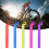 Selles réglables de tige de selle de bicyclettes-31,6 rose 3