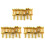 18 Roller Bridge Pull String Code Electric Guitar Saddle for Stratocaster Telecaster Electric Guitar Accessories Gold 2