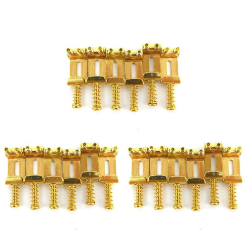 18 Roller Bridge Pull String Code Electric Guitar Saddle for Stratocaster Telecaster Electric Guitar Accessories Gold 1