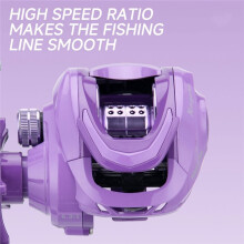 Baitcaster Fishing Reel, 5kg Max Drag, 6.3:1 High Speed Gear Ratio, CNC Metal Spool Bearing Lure Fishing Reel Right