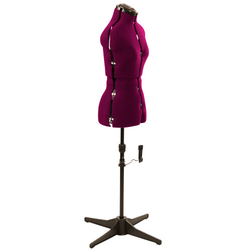 (Small (UK 10-18)) Adjustable Dressmakers Dummy, 8 Part, Plain Wine, Available in 3 Sizes 2