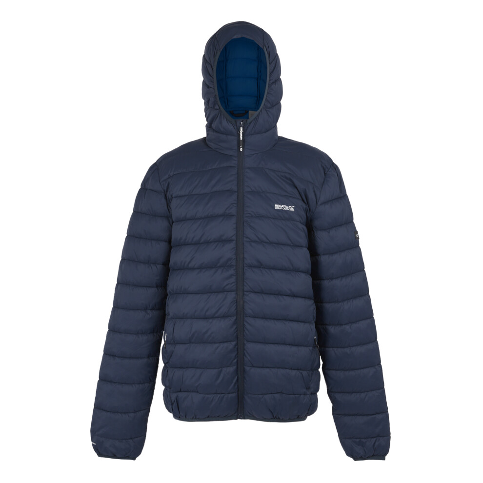 Regatta (Xxl, Navy/Olympian ) Mens Marizion Baffled Hooded Padded Jacket Blue