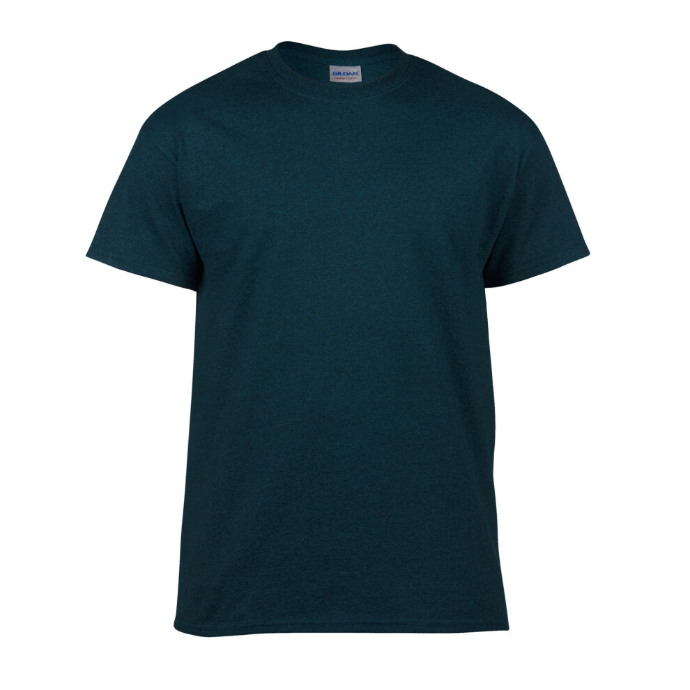 Gildan (L, Midnight) Unisex Adult Heavy Cotton T-Shirt Multicoloured