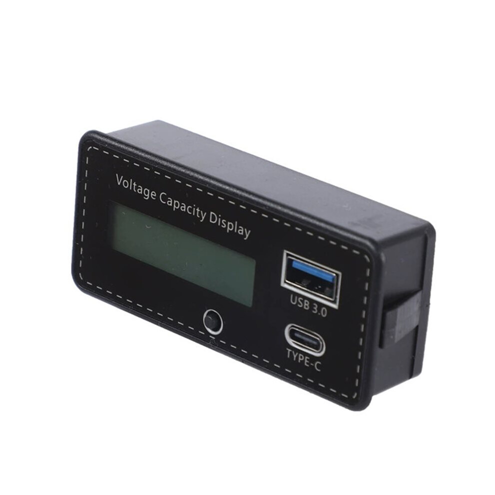 Lead-Acid Lithium Lifepo4 Car Motorcycle Voltmeter Voltage Gauge 8-30V Battery Capacity Indicator With Lcd Digital 4712218155576