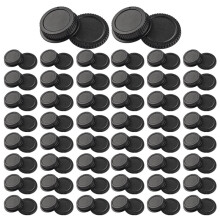 50 Stück Kamera Gehäuse Rückdeckel Vorder- und Rückschutzabdeckung Set für -Mount-Objektive DSLR Kamera Zubehör
