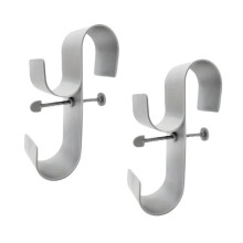 Poolside Pool Leaf Skimmer Net Holder Outdoor Pool Hook Bracket Swimming Pool Pipe Storage Rack for Above Ground Pools