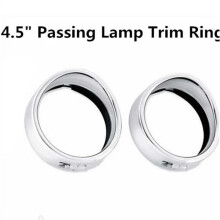 Motorcycle Headlight Bracket for Touring Road King Electra Glide Softail FLD/FLH Part 7In Ring+4.5In Led Fog Lamp