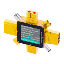 XT369P Digitale Voltmeter Amperemeter Wattmeter Stroom- en Capaciteitstester XT60 XT30 XT90 Stekker voor Modelvliegtuigen Vermogensmeter B