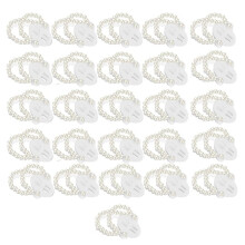 26 Pcs Corsage Wristlet Bracelet Wrist Corsage Prom Elastic Pearl Bands Wedding Corsages Pearl Bracelet Wedding