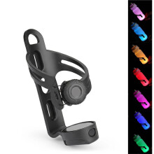ATWEINA Bicycle Rotating Button Water Bottle Cage with Color-Changing Light, USB Charging, for Mountain Bike/Road Bike