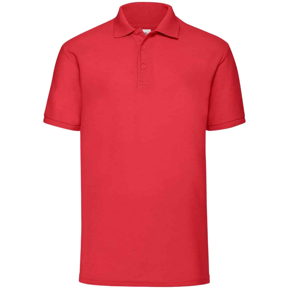 Fruit Of The Loom (Xl, ) Mens 65/35 Polo Shirt Red