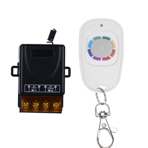 DC12V-48V Wireless Remote Control  30A Relay Receiver Controller 433MHz Transmitter for Lights /Garage Doors