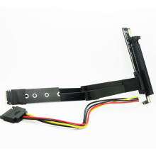 M.2 NGFF Key M auf PCIe 16x Grafikkarten-Riser-Adapterkarte, NVMe auf PCI-E PCI-Express 16X Verlängerungskabel 25 cm