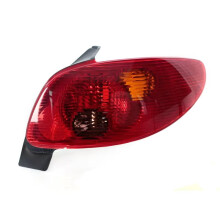 Für 206 2002-2006 5-Türer Schrägheck Heckstoßstange Rücklicht Blinker Bremslichter Rückfahrscheinwerfer Keine Glühbirne Rechts